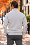 Refined Quarter Zip Sweater