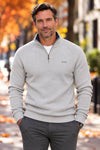 Refined Quarter Zip Sweater