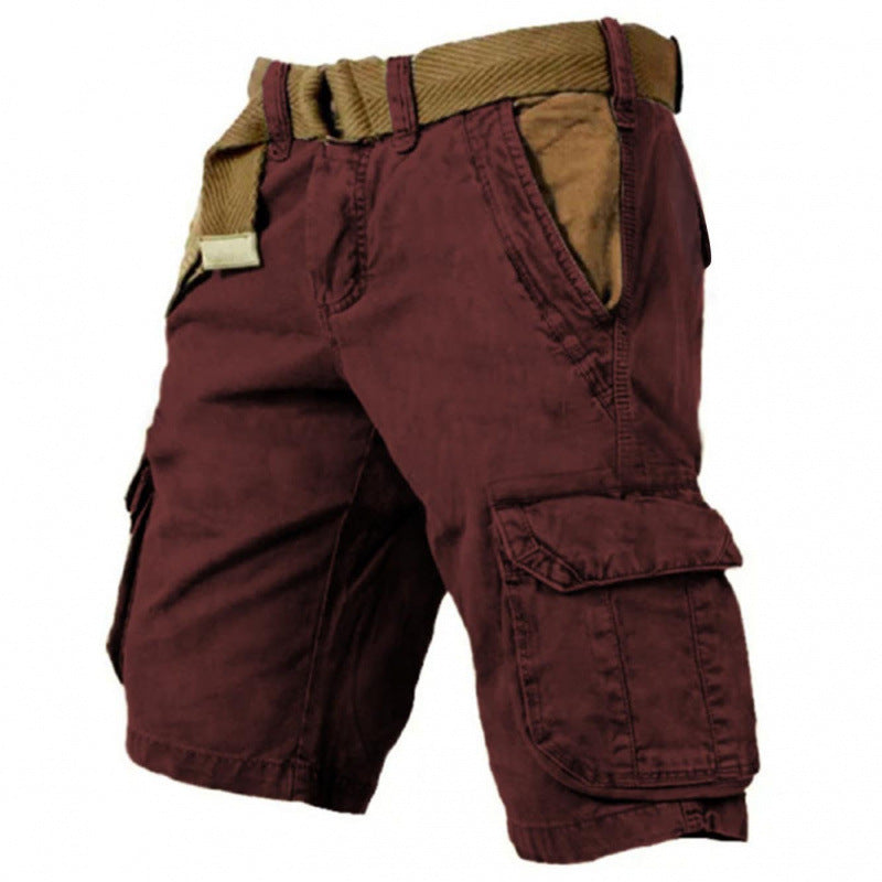 Men's Multiple Pockets Wear-Resistant Cargo Shorts