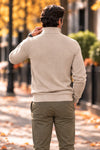 Refined Quarter Zip Sweater