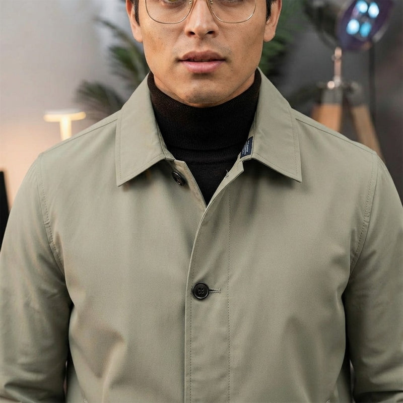Waterproof Mid Length Trench Coat